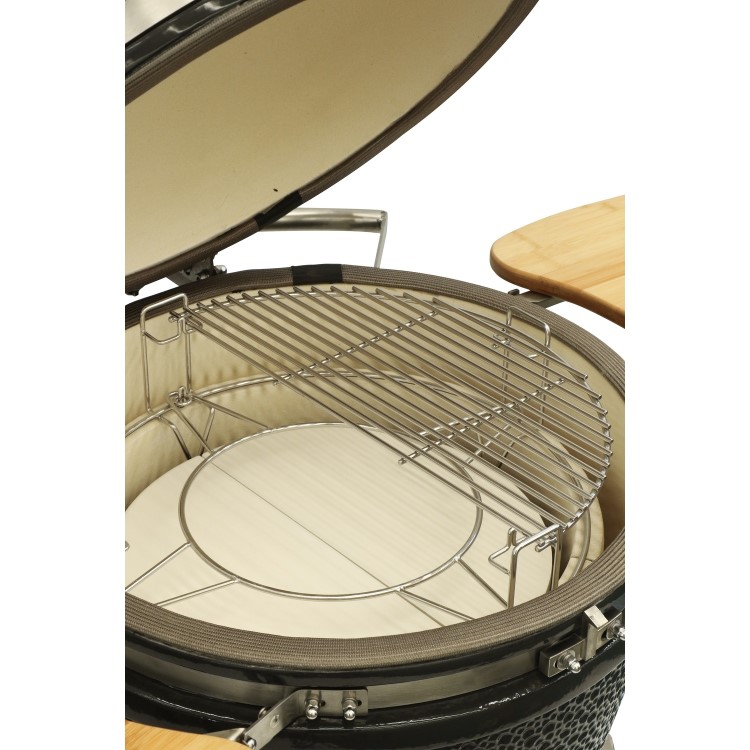 Boss Grill Half Moon Heat Deflector for 22" Boss Grill Ceramic BBQs 