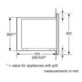 Bosch HMT75G654B 20L Stainless Steel Built-in Microwave With Grill