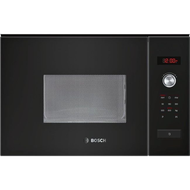 Bosch HMT75M664B Black Built-in Microwave Oven For 60cm Wide Cabinet 20L