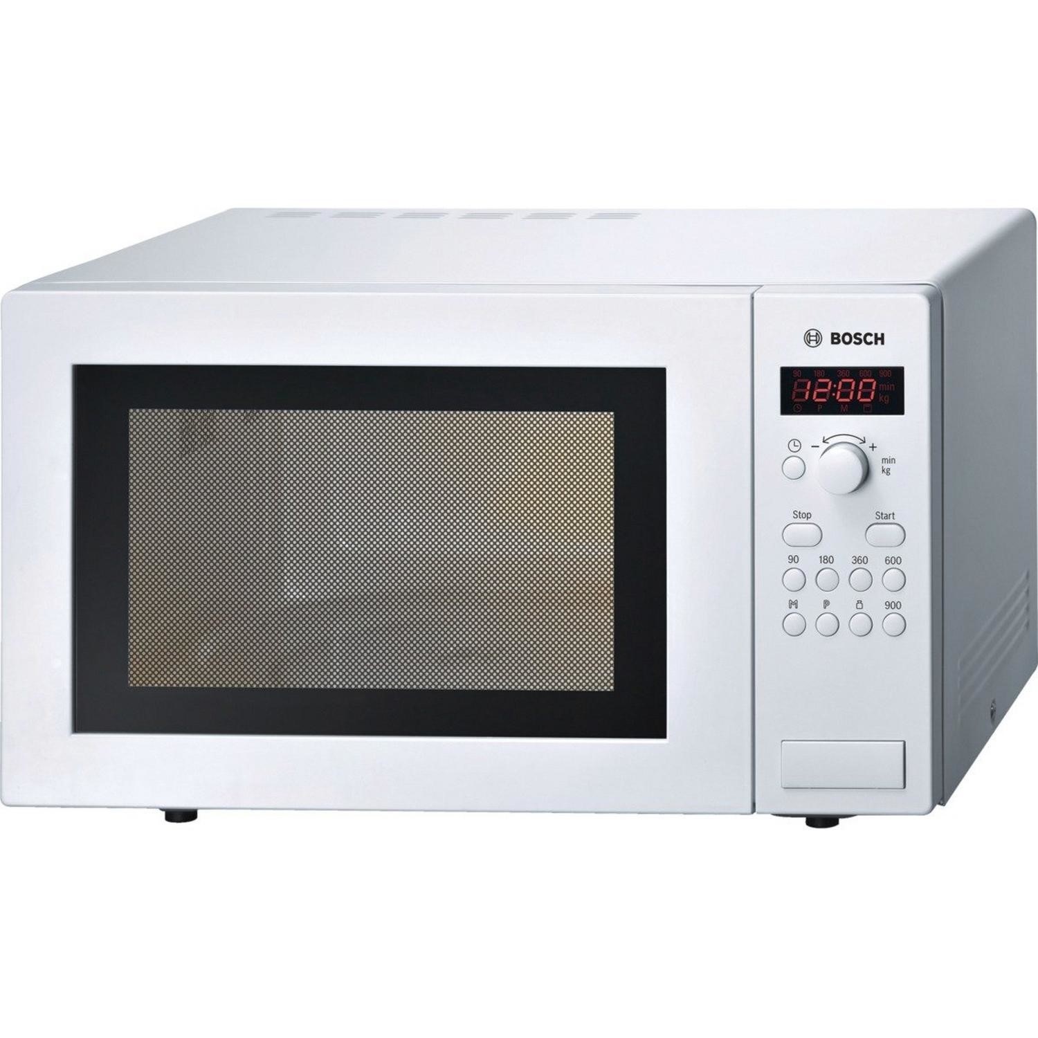 Refurbished Bosch HMT84M421B 25L 900W Digital Microwave White