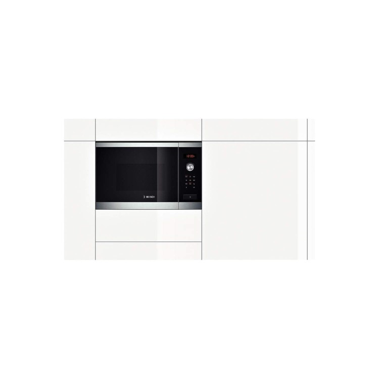 GRADE A2 - Bosch HMT84M654B Stainless Steel Built-in Microwave Oven