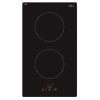 Refurbished CDA Domino HN3621FR Glass 30cm Induction Hob 2 Zone Front Control Stainless Steel