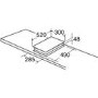 Refurbished CDA Domino HN3621FR Glass 30cm Induction Hob 2 Zone Front Control Stainless Steel
