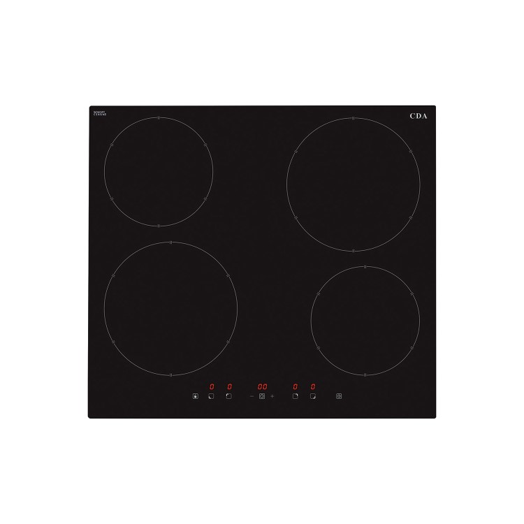 GRADE A1 - CDA HN6111FR Induction Hob 60cm Front Control With Booster On Front Zones