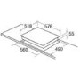 GRADE A1 - CDA HN6111FR Induction Hob 60cm Front Control With Booster On Front Zones