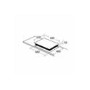 CDA HN6730FR 58cm Slider Control Four Zone Frameless Induction Hob Black
