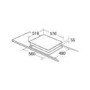 CDA 60cm 4 Zone Induction Hob with Dual Bridge Zones