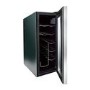 Husky 12 Bottle Freestanding Under Counter Wine Cooler Single Zone Tall - Black