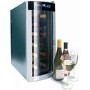 Husky 12 Bottle Freestanding Under Counter Wine Cooler Single Zone Tall - Black