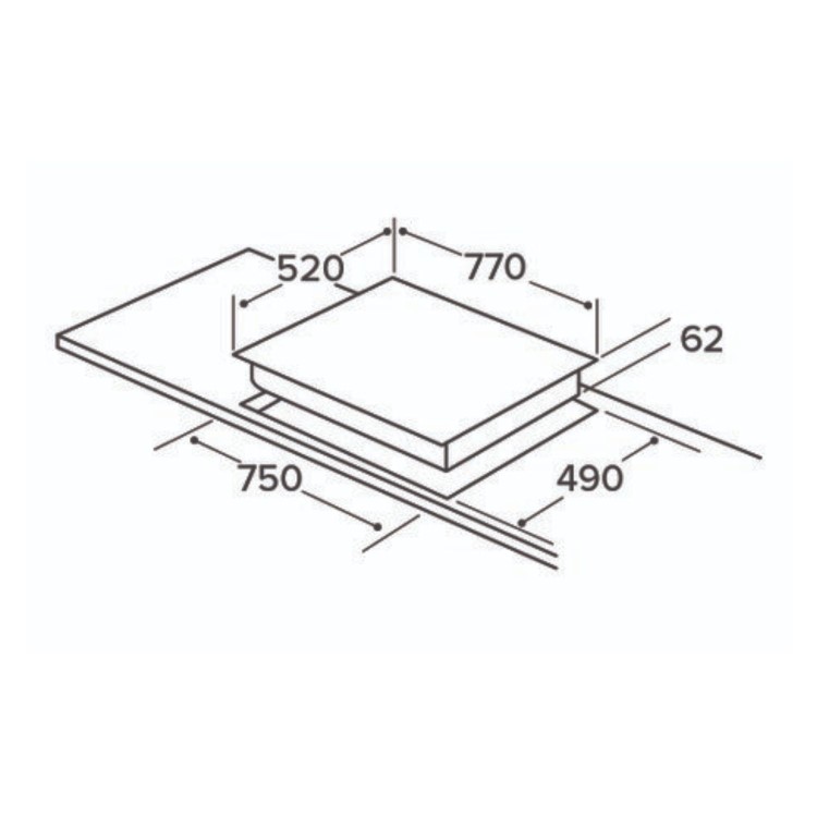 CDA 77cm 5 Zone Induction Hob