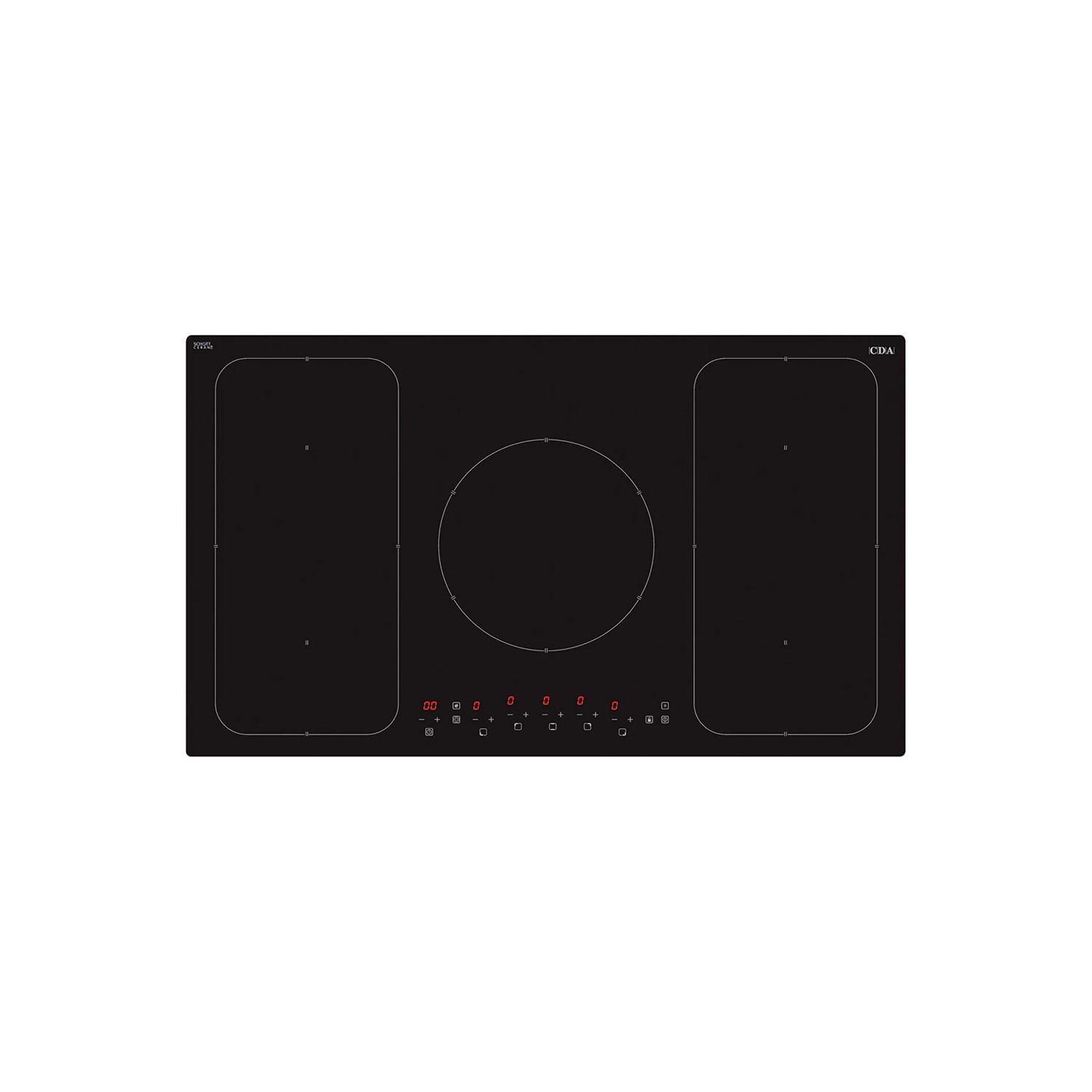 CDA 90cm 5 Zone Induction Hob with Bridging Zones