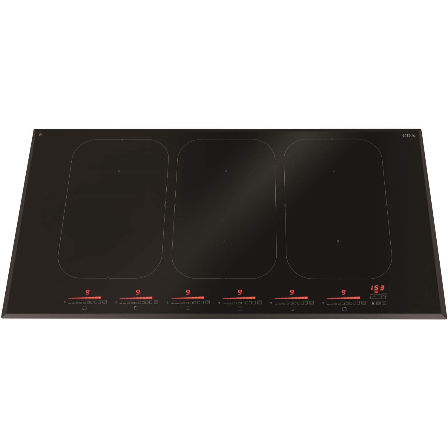 CDA HN9840FR 90cm Slider Control FlexiZone Frameless Induction Hob