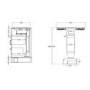 CDA 80cm 4 Zone Venting Induction Hob