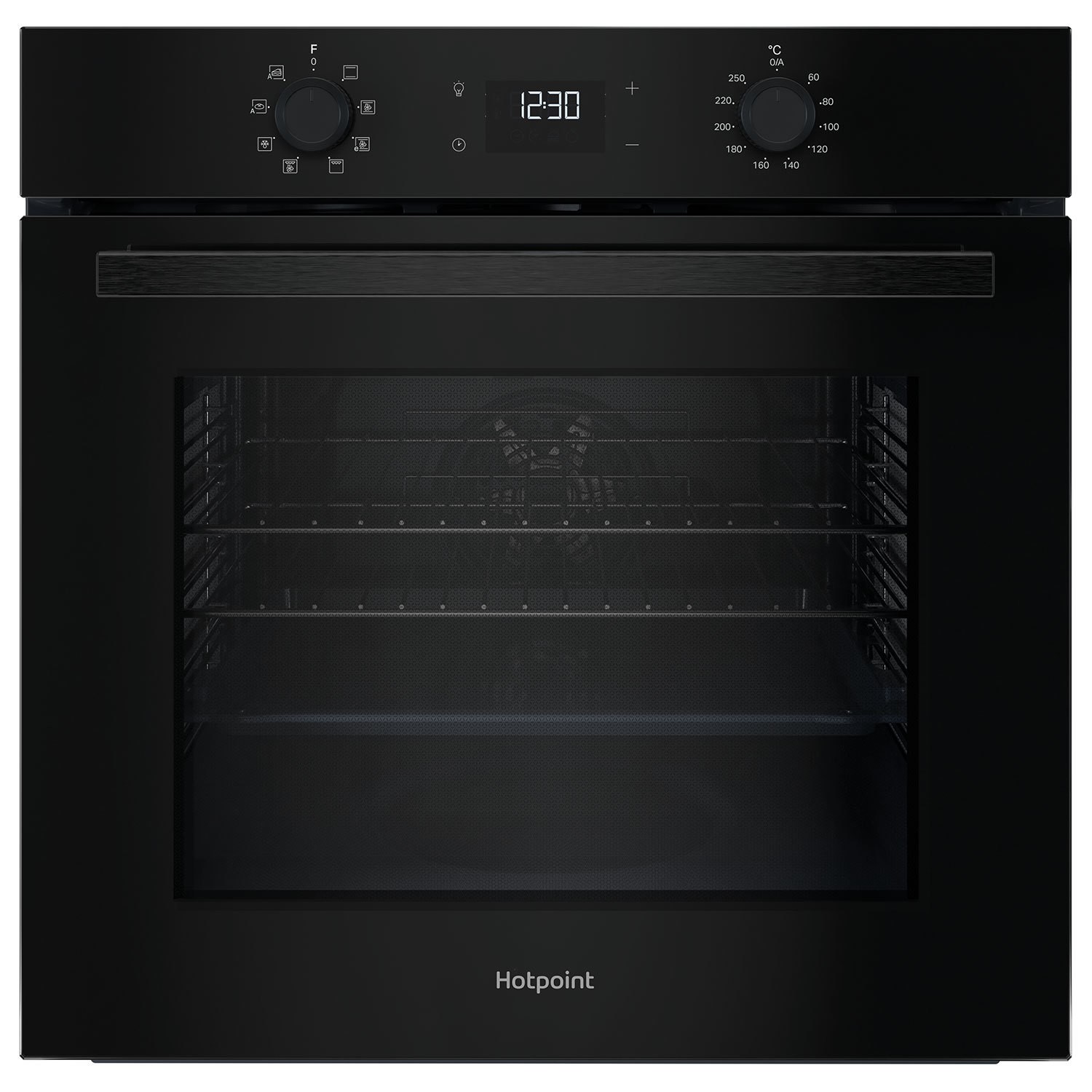 Hotpoint Black Class 2 Electric Fan Assisted Single Oven Size 59.5