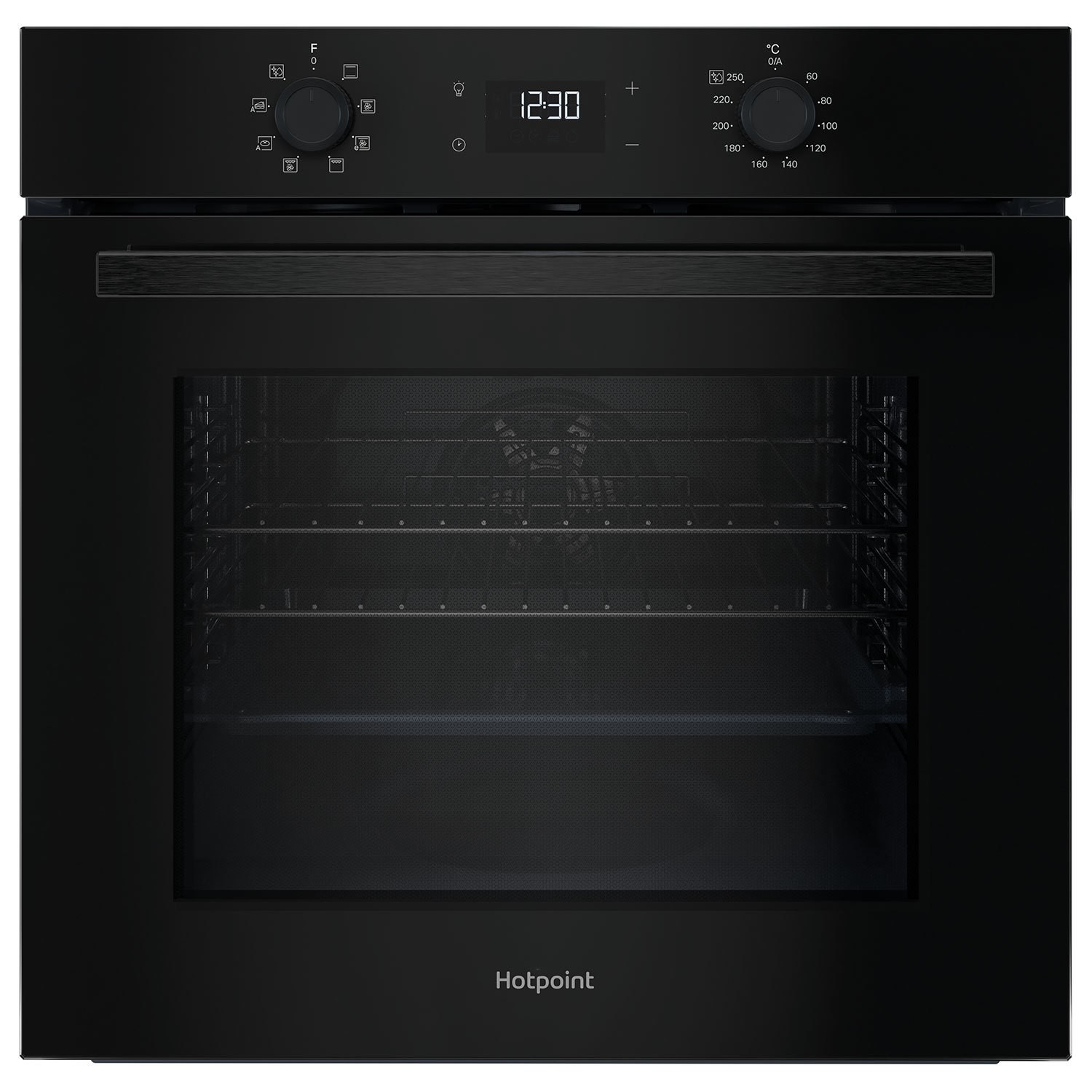 Hotpoint Black Class 2 Electric Fan Assisted Single Oven Size 59.5