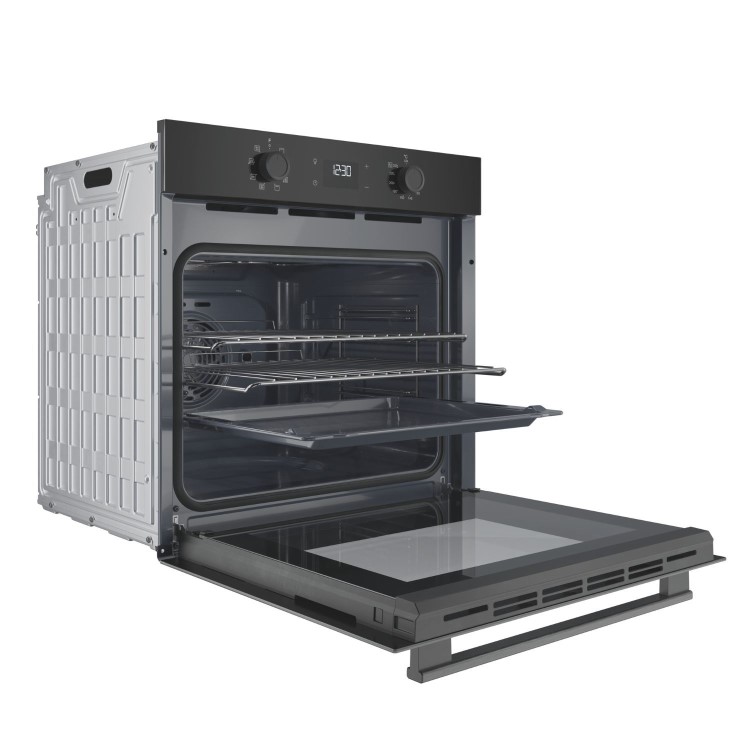 Refurbished Hotpoint Class 2 Multiflow HO 455H B UK Single Electric Fan Oven - Black