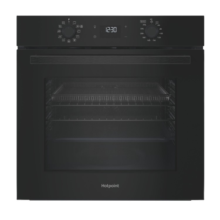 Hotpoint Class 2 Electric Fan Assisted Single Oven with Air Fry - Black