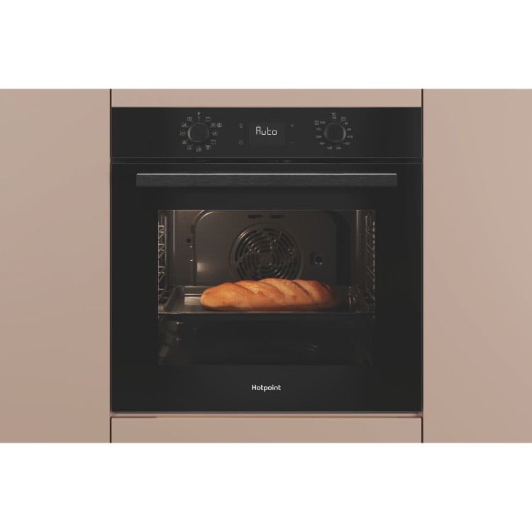 Hotpoint Class 2 Electric Fan Assisted Single Oven with Air Fry  - Black