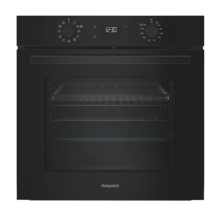 Hotpoint Class 2 Electric Fan Assisted Single Oven with Air Fry  - Black