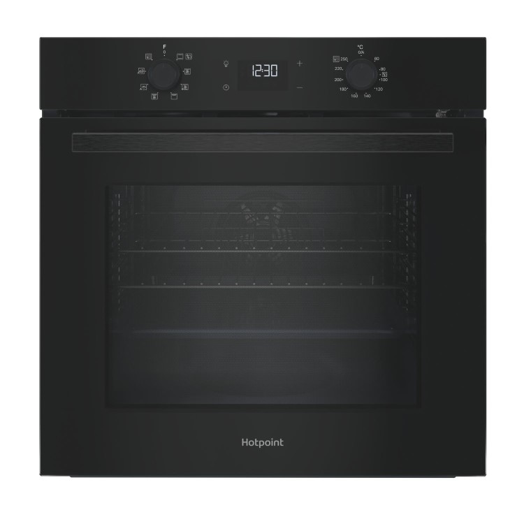 Hotpoint Class 2 Electric Fan Assisted Single Oven with DualClean - Black