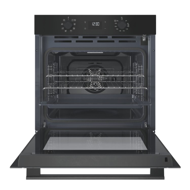 Hotpoint Class 2 Electric Fan Assisted Single Oven with DualClean - Black