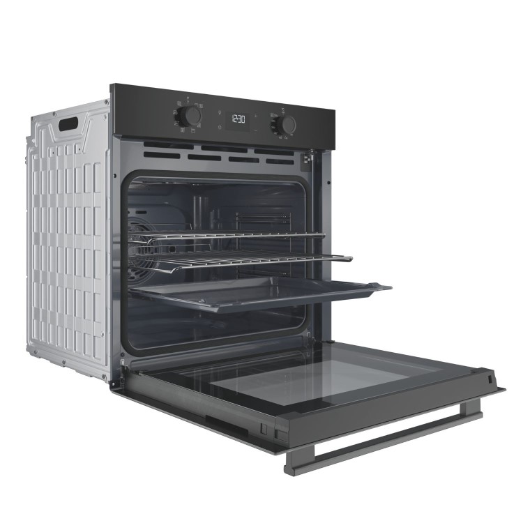 Hotpoint Class 2 Electric Fan Assisted Single Oven with DualClean - Black