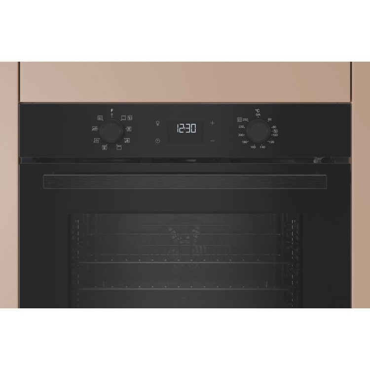 Hotpoint Class 2 Electric Fan Assisted Single Oven with DualClean - Black
