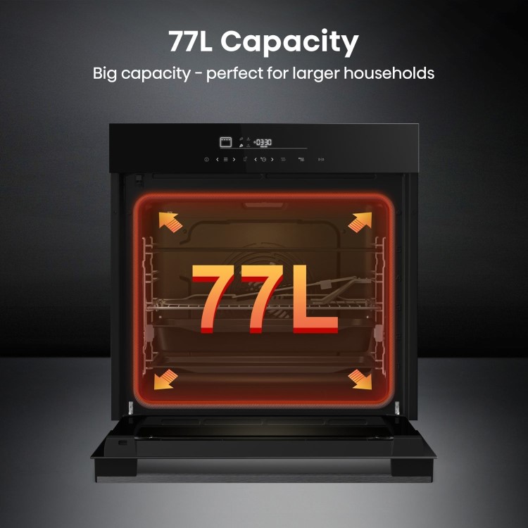 Hisense HO66FAPizzaChef Blackline PizzaChef Electric Single Oven - Black