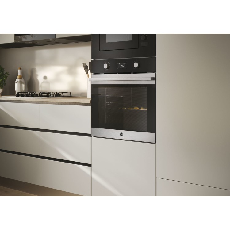 Hoover HO6H5B3YTX Electric Multifunction Single Oven - Stainless Steel & Black