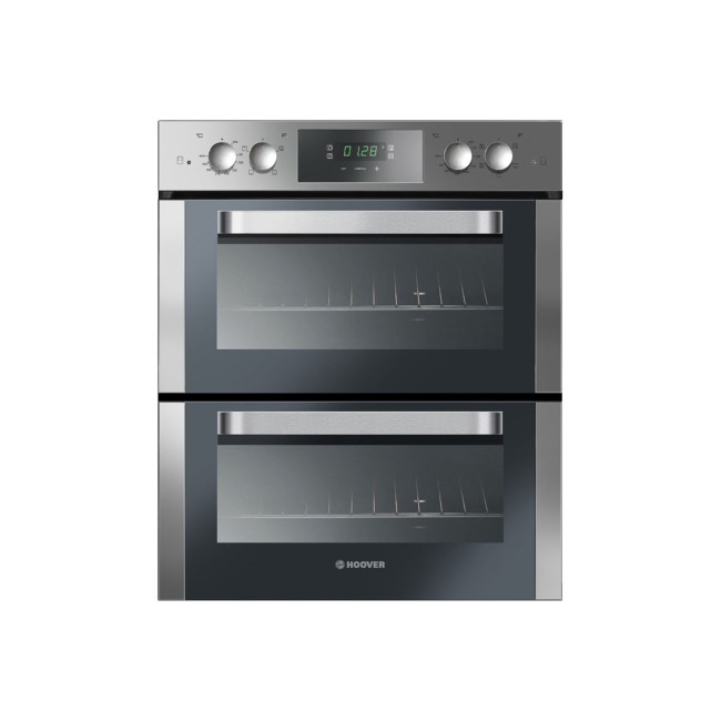 GRADE A1 - Hoover HO7D3120IN Multifunction Electric Built Under Double Oven - Stainless Steel