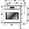 Hoover HOAZ8673IN 15 Function 78L Two-zone Electric Single Oven With LED Vision - Stainless Steel