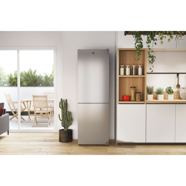 Hoover 341 Litre 70/30 Freestanding Fridge Freezer - Silver
