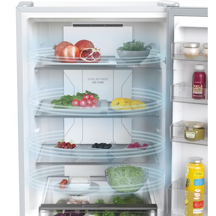 Hoover 341 Litre 70/30 Freestanding Fridge Freezer - Silver