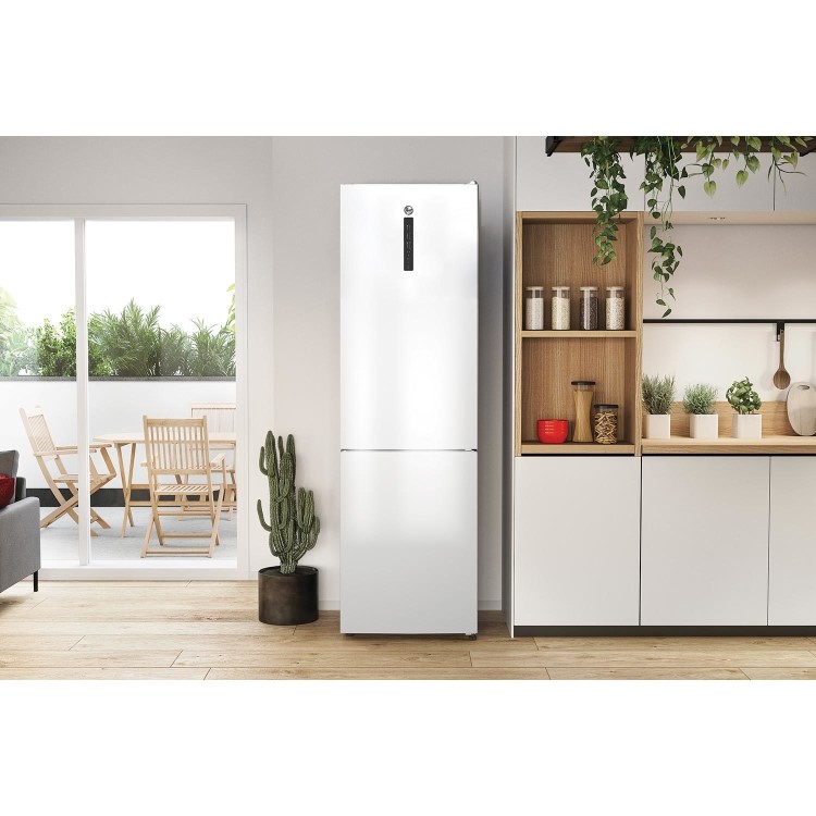 Refurbished Hoover H-Fridge 500 HOCE7T620DWK Freestanding 377 Litre 70/30 Fridge Freezer White