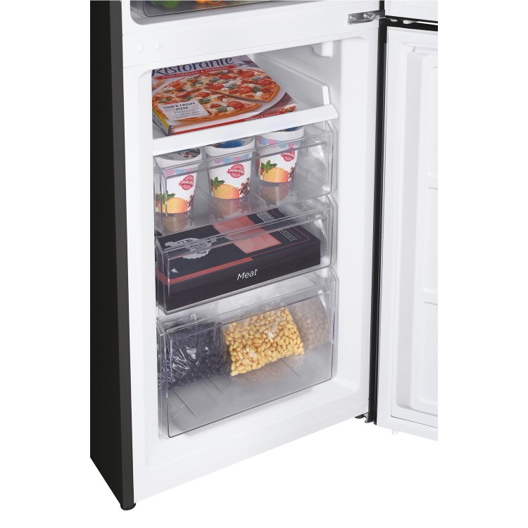 Hoover 259 Litre 60/40 Freestanding Fridge Freezer - Black