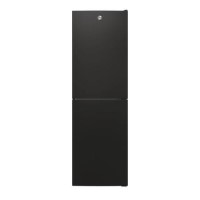 Hoover 252 Litre 50/50 Freestanding Fridge Freezer - Black