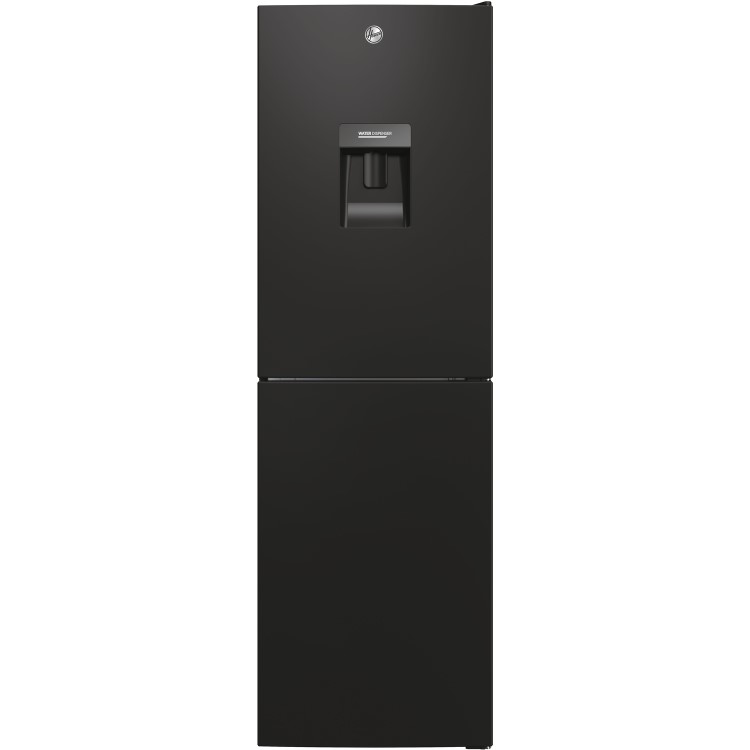 Refurbished Hoover HOCT3L517FWBK Freestanding 246 Litre 50/50 Fridge Freezer With Water Dispenser Black
