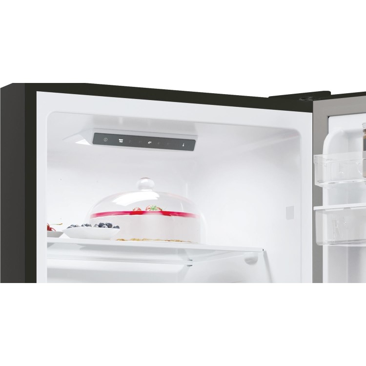 Refurbished Hoover HOCT3L517FWBK Freestanding 246 Litre 50/50 Fridge Freezer With Water Dispenser Black