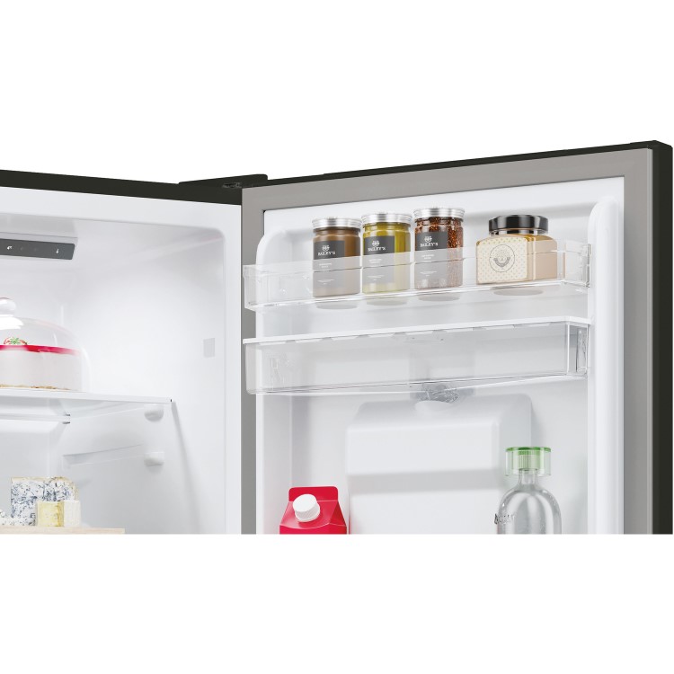 Refurbished Hoover HOCT3L517FWBK Freestanding 246 Litre 50/50 Fridge Freezer With Water Dispenser Black