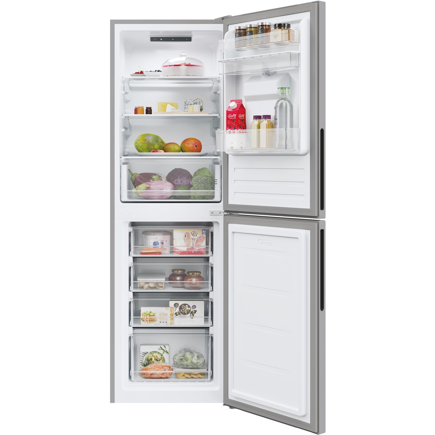 Hoover 246 Litre 50/50 Freestanding Fridge Freezer With Water Dispenser Silver HOCT3L517FWSK