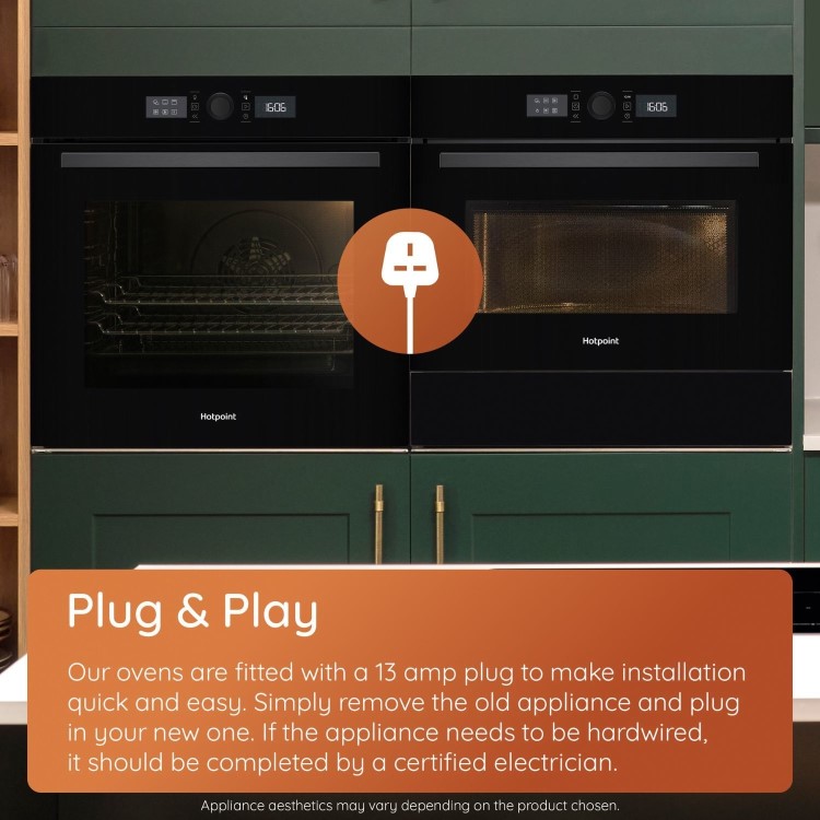 Hotpoint Class 4 HOI4S8PM0BUK Electric Fan Assisted Single Oven with Air