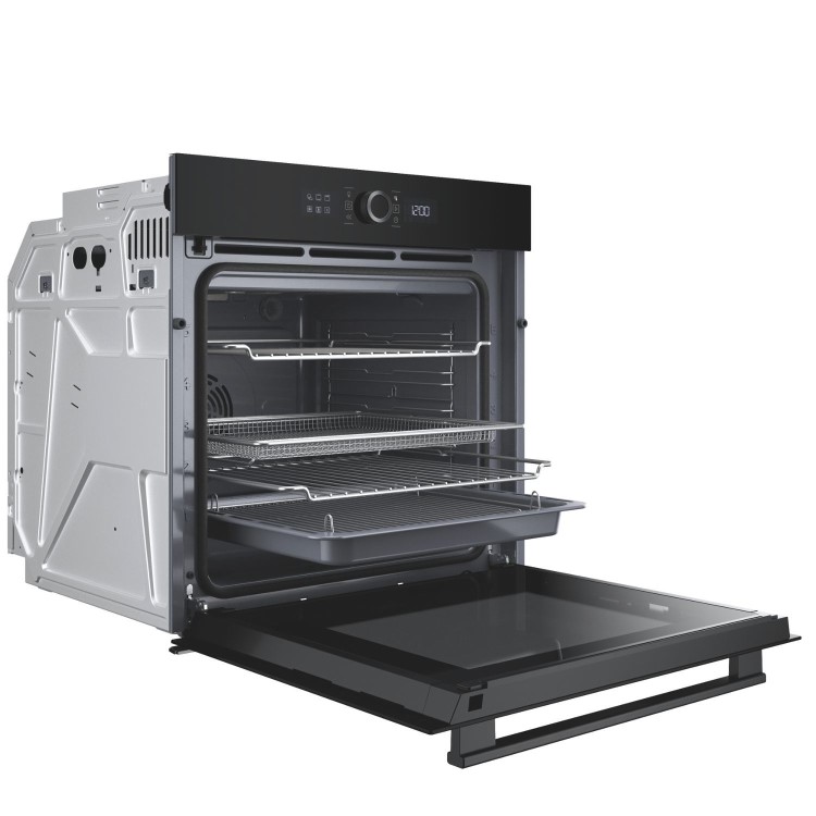Hotpoint Class 4 Electric Fan Assisted Single Oven with Air Fry and DualClean - Black
