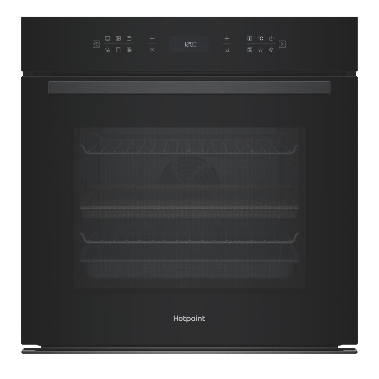 Hotpoint Class 6 Electric Fan Assisted Single Oven with Air Fry and GentleSteam Cooking - Black