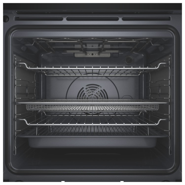 Hotpoint Class 6 Electric Fan Assisted Single Oven with Air Fry and GentleSteam Cooking - Black