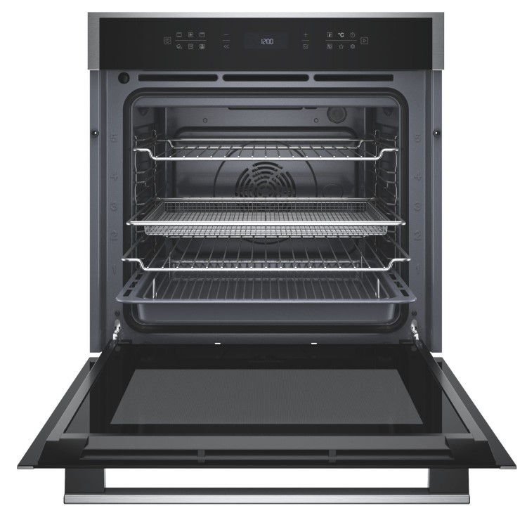 Hotpoint Class 6 Electric Fan Assisted Single Oven with Air Fry and GentleSteam Cooking - Stainless Steel