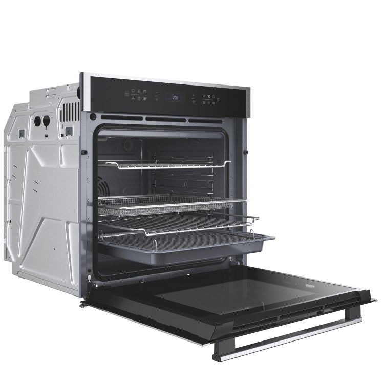 Hotpoint Class 6 Electric Fan Assisted Single Oven with Air Fry and GentleSteam Cooking - Stainless Steel