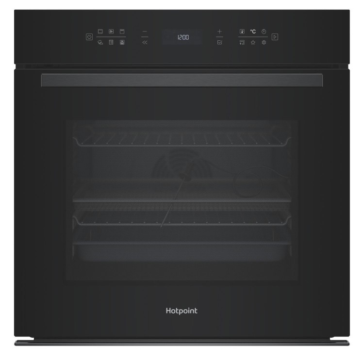 Hotpoint Class 6 Electric Fan Assisted Single Oven with Air Fry and DualClean - Black