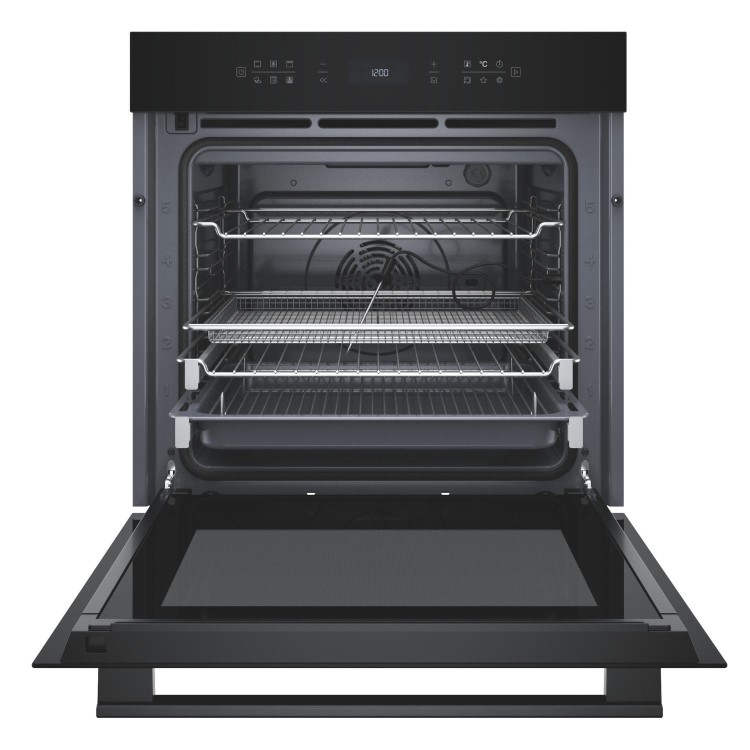 Hotpoint Class 6 Electric Fan Assisted Single Oven with Air Fry and DualClean - Black