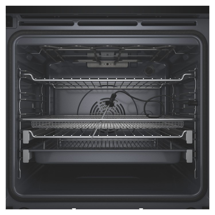 Hotpoint Class 6 Electric Fan Assisted Single Oven with Air Fry and DualClean - Black