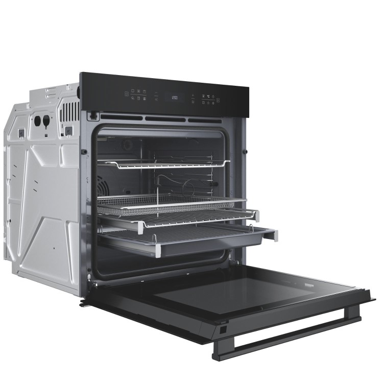Hotpoint Class 6 Electric Fan Assisted Single Oven with Air Fry and DualClean - Black